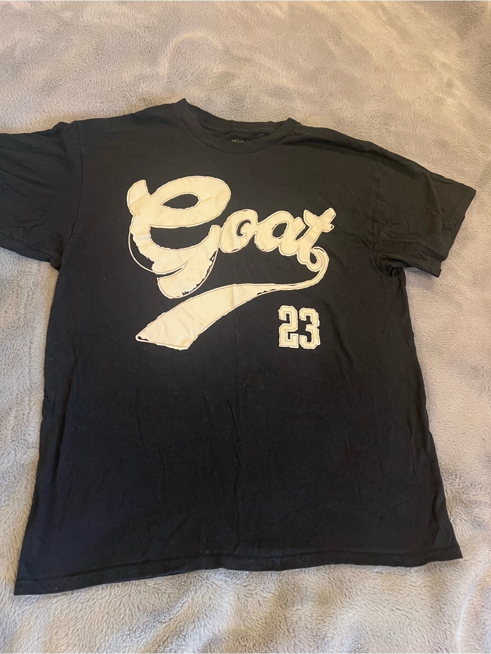 Novamen Black Graphic 'Goat' 23 Short Sleeve Tee L Men